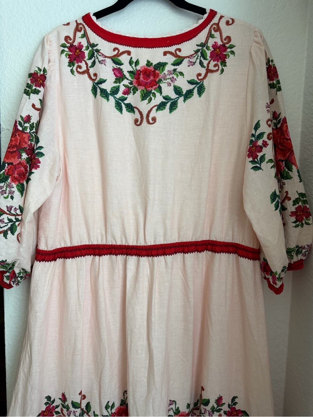 FARM RIO Floral Embroidered Linen Viscose Maxi Dress NWOT size XL - Picture 11 of 15